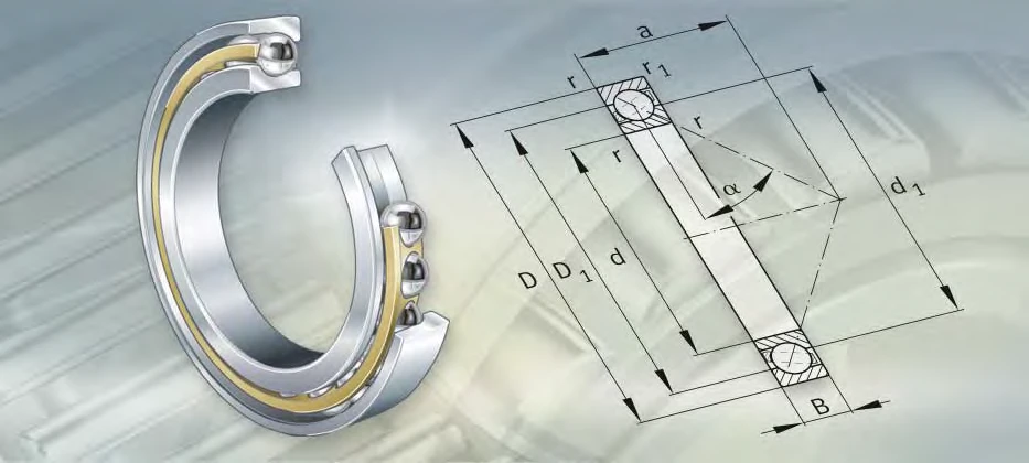 708800-MPB Single row angular contact ball bearings 708800-MPB Single row angular contact ball bearings